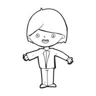 cartoon happy man N650