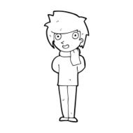cartoon friendly man N37