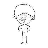 cartoon happy boy N332