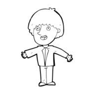 cartoon happy man N651