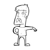cartoon complaining man N14