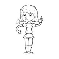 cartoon pretty maid woman N14