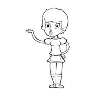 Cartoon Waitress N47