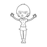 Cartoon Vampire Girl N324