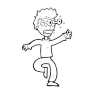 cartoon terrified man with eyes popping out N14
