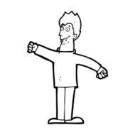 cartoon happy vampire N56