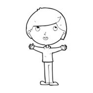 cartoon happy boy N333