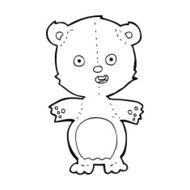 cartoon teddy bear N392