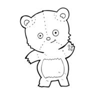 cartoon teddy bear N393