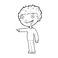 cartoon happy boy laughing N40