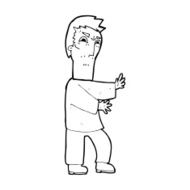 cartoon angry man N145