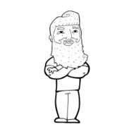 cartoon proud man N42