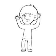 cartoon happy boy laughing N42