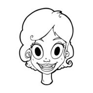 cartoonhappy woman N5