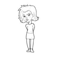 Cartoon Woman N67