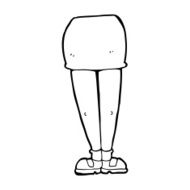 cartoon female legs N65