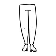 cartoon female legs N66