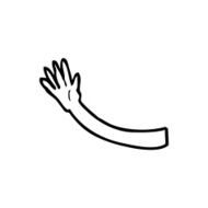 cartoon arm gesture N18