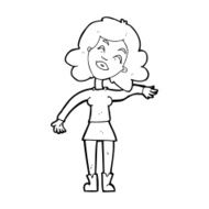 cartoon woman only joking N14