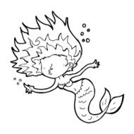 Cartoon Mermaid N88