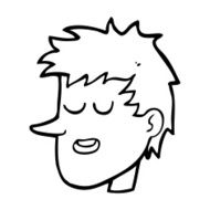 cartoon happy boy face N64