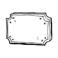 cartoon old sign N14