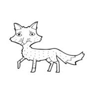 cartoon little wolf N120