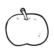 cartoon shiny apple N13