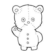 cartoon teddy bear N396