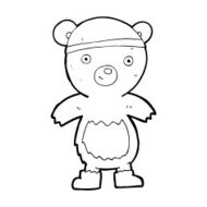 cartoon teddy bear N397