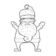 cartoon ugly santa claus N14