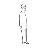 cartoon tall man N14