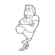 cartoon muscle guy N10