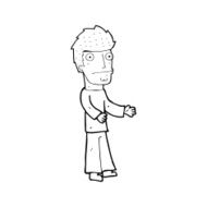 cartoon confused man N79