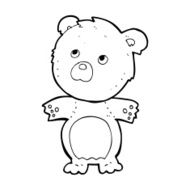 cartoon funny teddy bear N24