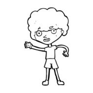 cartoon sporty person N14