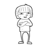 cartoon happy person N44
