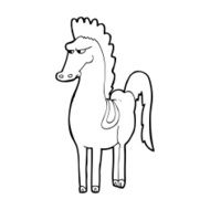 Cartoon Horse N96