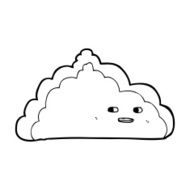 cartoon cloud N111