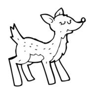Cute Cartoon Deer N25