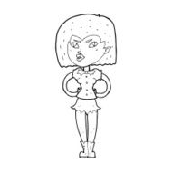 Cartoon Vampire Girl N329