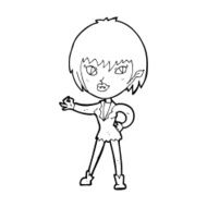 Cartoon Vampire Girl N330