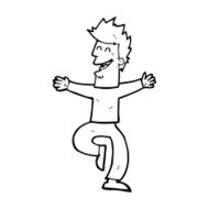cartoon laughing man N44