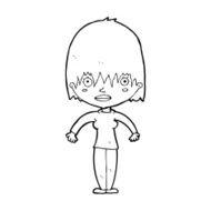 cartoon woman staring N43