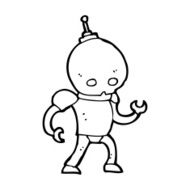 cartoon alien robot N26