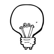 Cartoon Light Bulb N90