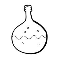cartoon bubbling chemicals N34