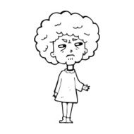 cartoon old lady N17