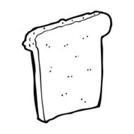 Cartoon Slice Of Bread N10