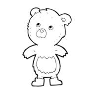 cartoon teddy bear N404